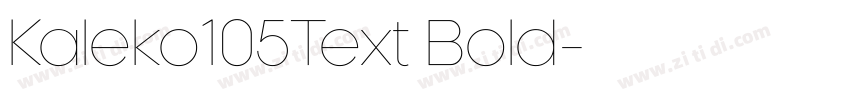 Kaleko105Text Bold字体转换